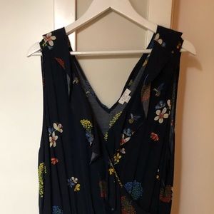 LOFT Plus Sleeve-less Multi Jumpsuit